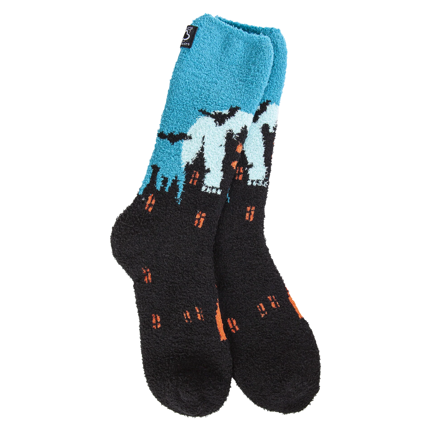 Haunted House Fuzzy Socks