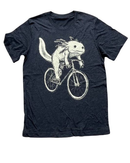 Axolotl On A Bike Tee