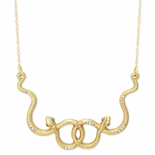 Snake Dance Gold Necklace