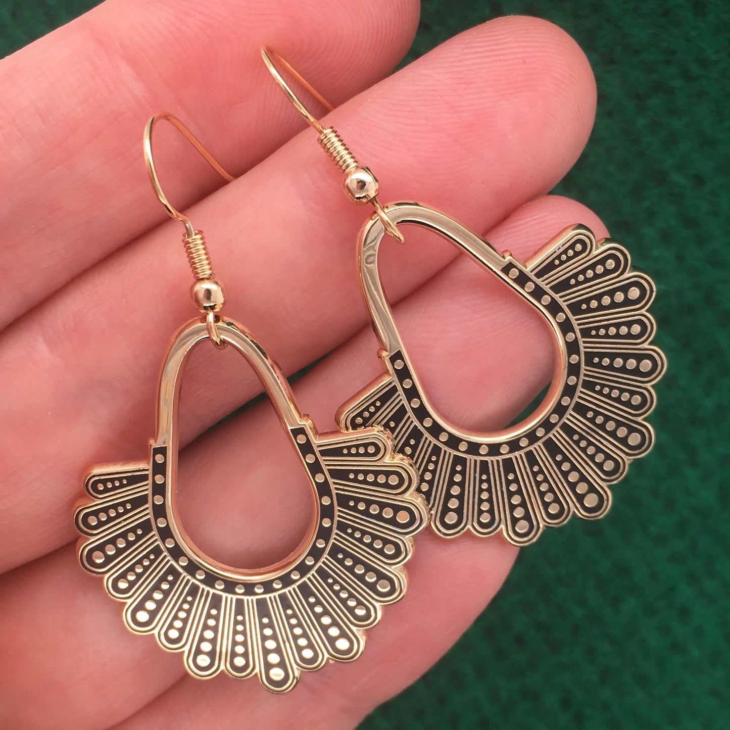 Gold Dissent Collar Earrings