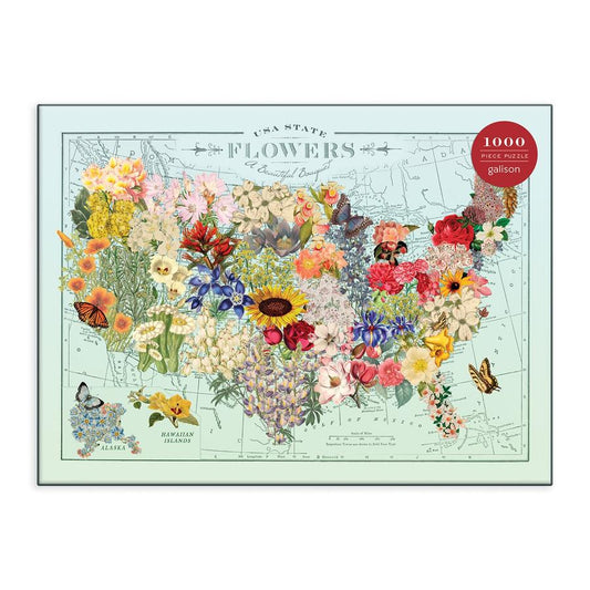 USA State Flower 1000 Pc Puzzle