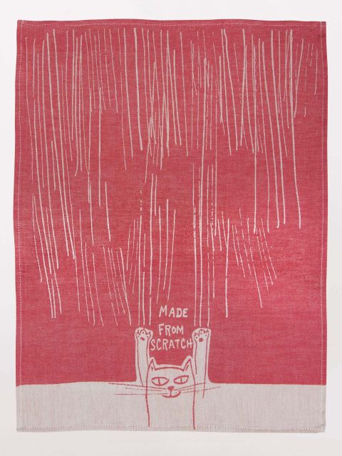 From scratch woven dish towel