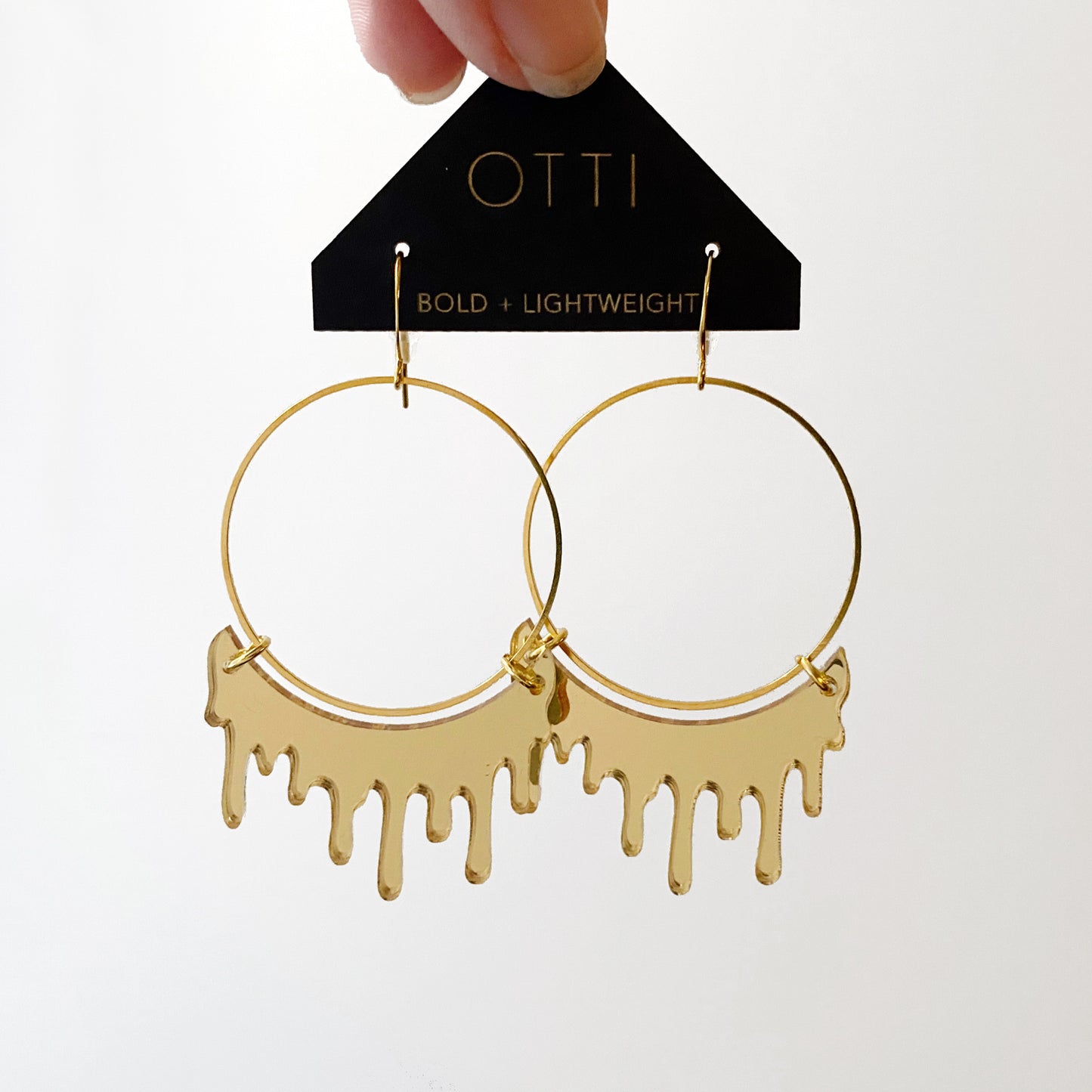 Gold Slime Hoop Earring