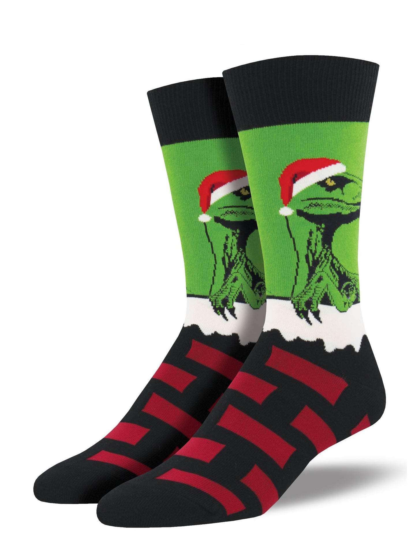 Raptor Claus men's socks
