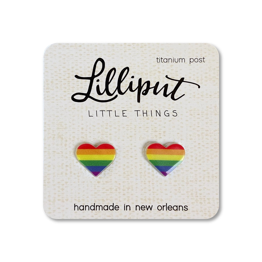 Rainbow Pride Heart Earrings