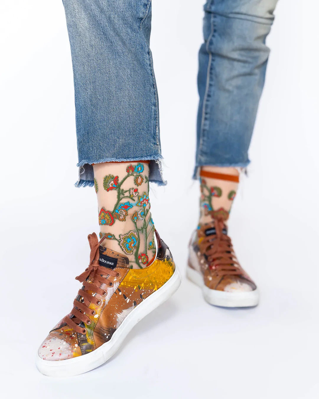 Tree of Life Sheer Socks