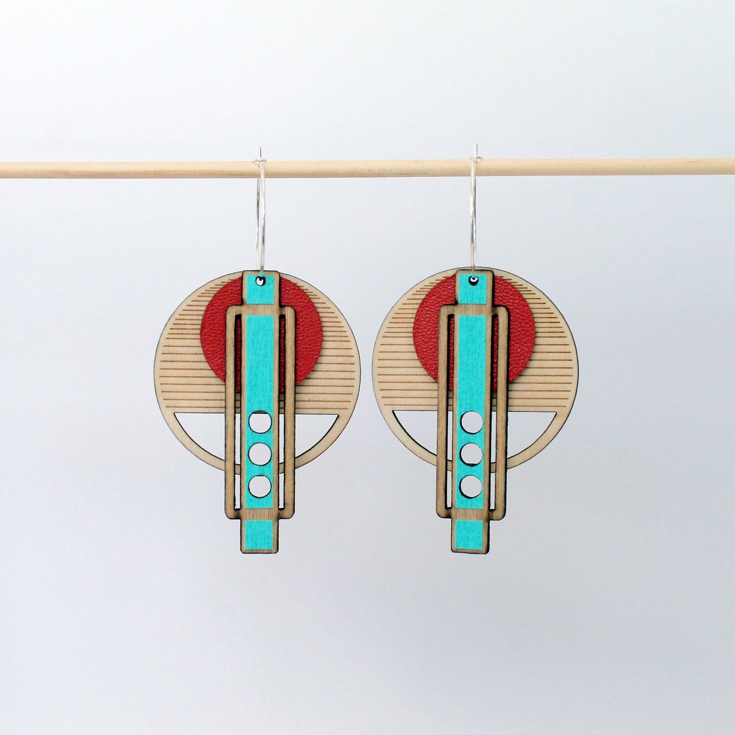 Wright Red Earring
