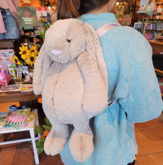 Bashful Beige Bunny Backpack by Jellycat