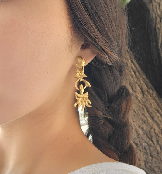 Medea Serpent Celestial Oracle Earrings