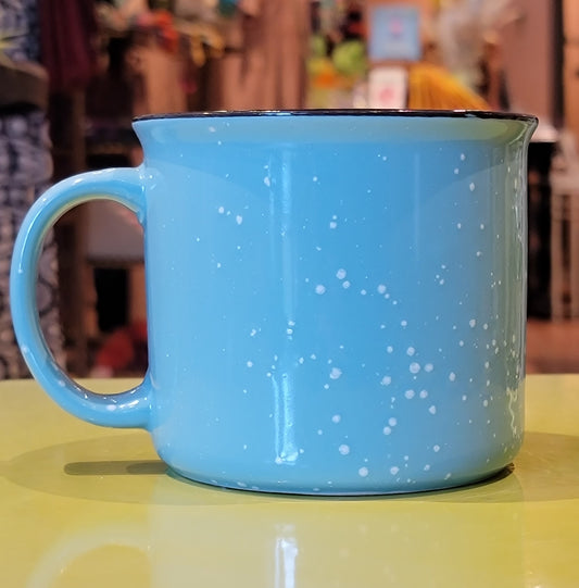 Turquoise Wichita Flag Campfire Mug