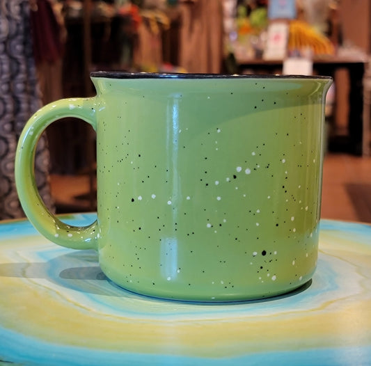 Lime Wichita Flag Campfire Mug