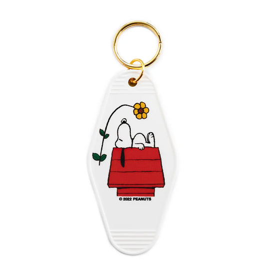 3P4 X Peanuts® - Snoopy Doghouse Flower Key Tag