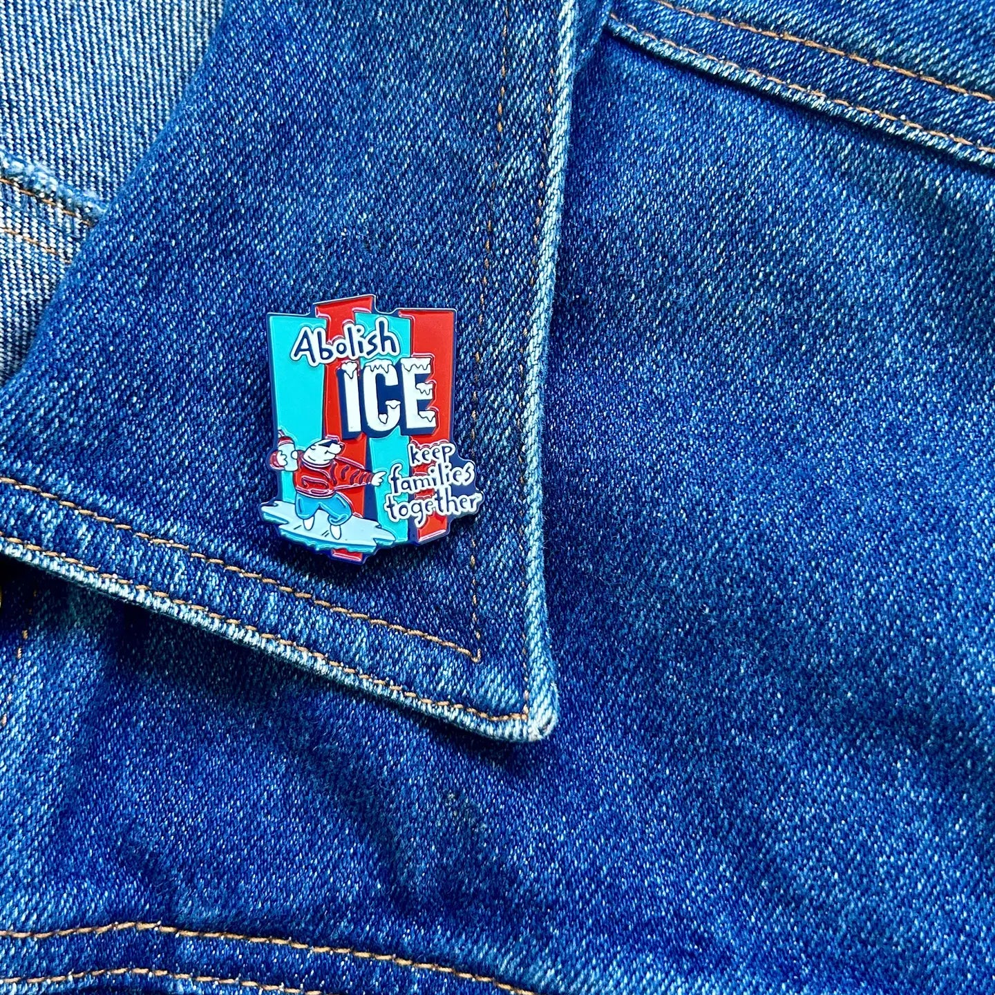 Abolish Ice Enamel Pin