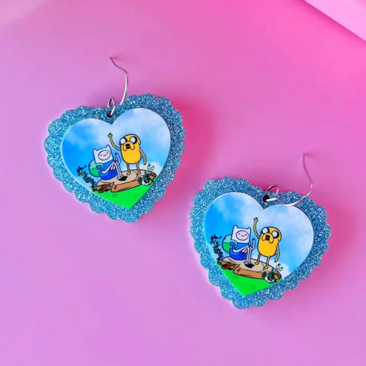 Adventure Time Finn and Jake Earrings