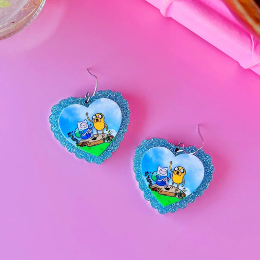 Adventure Time Finn and Jake Earrings