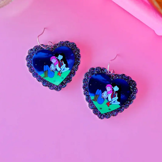 Adventure Time Princess Bubblegum and Marceline Earrings