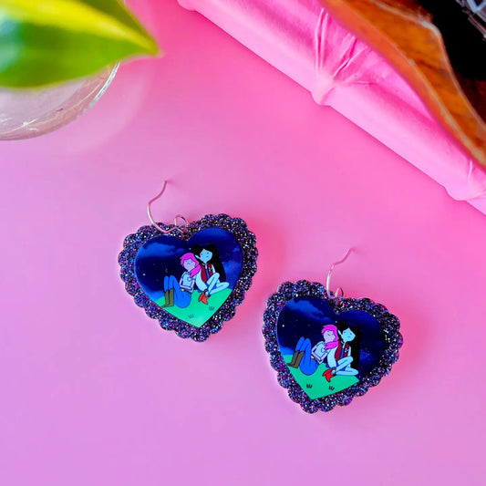 Adventure Time Princess Bubblegum and Marceline Earrings