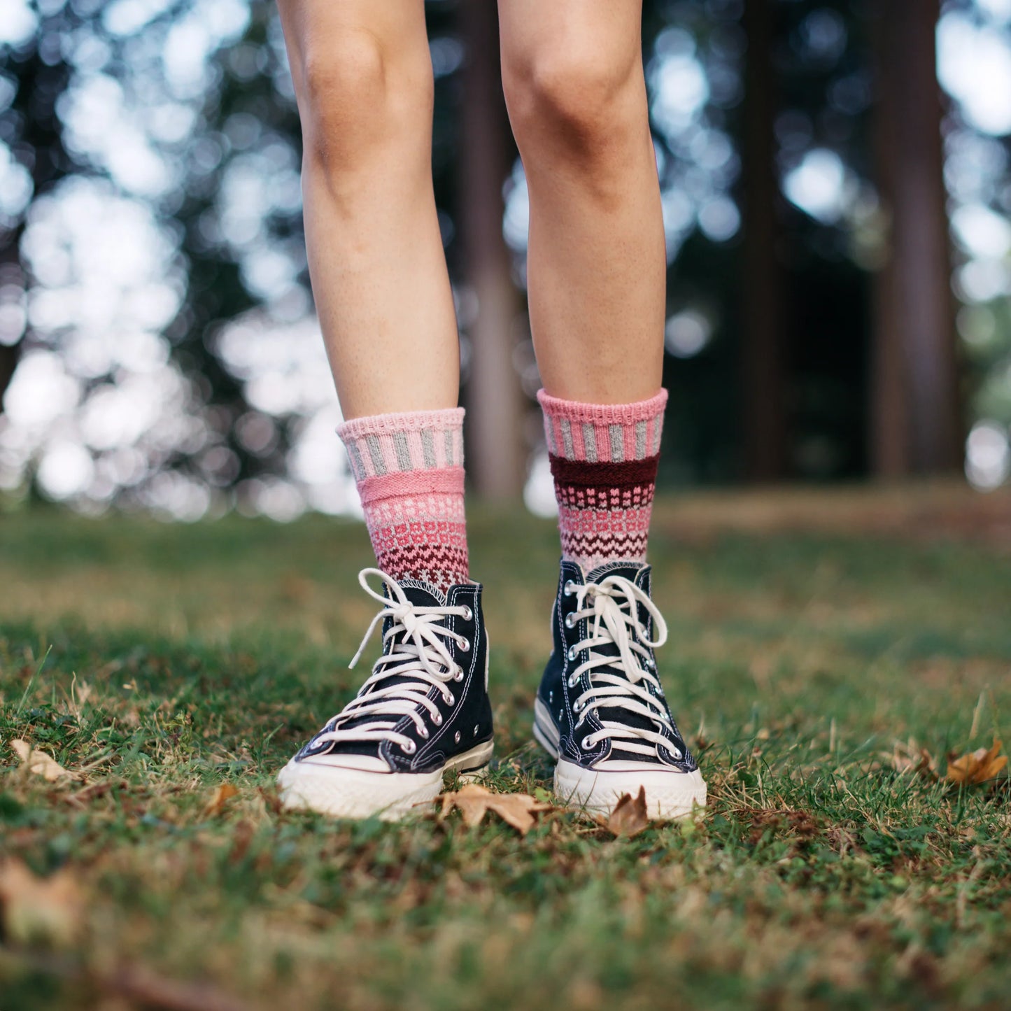 Alpenrose Crew Socks by Solmate Socks