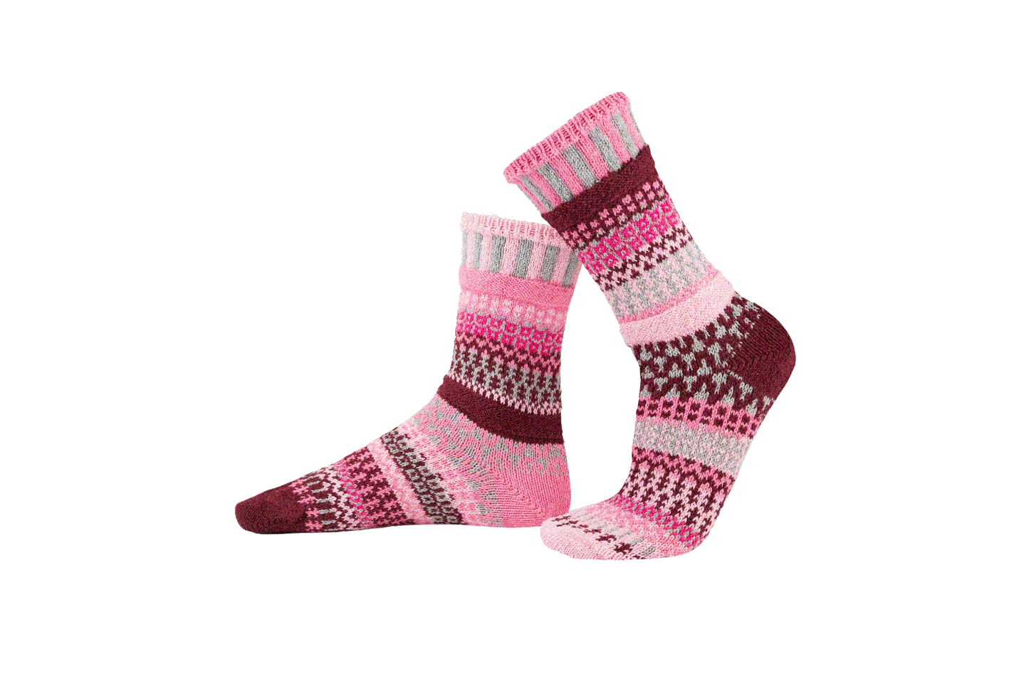 Alpenrose Crew Socks by Solmate Socks