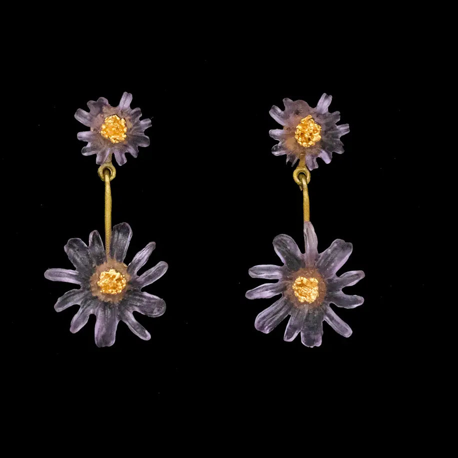 Aster Double Drop Post Earrings