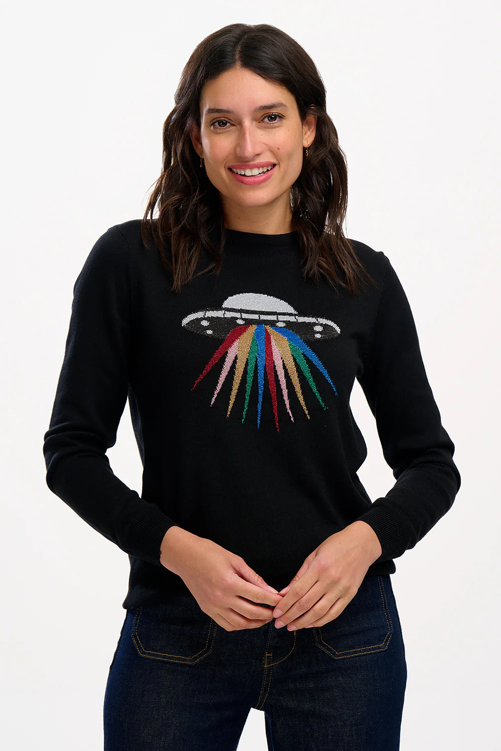 Black Rainbow UFO Astrid Sweater