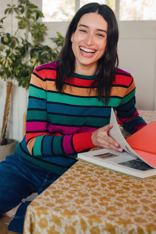 Rainbow Stripes Astrid Sweater