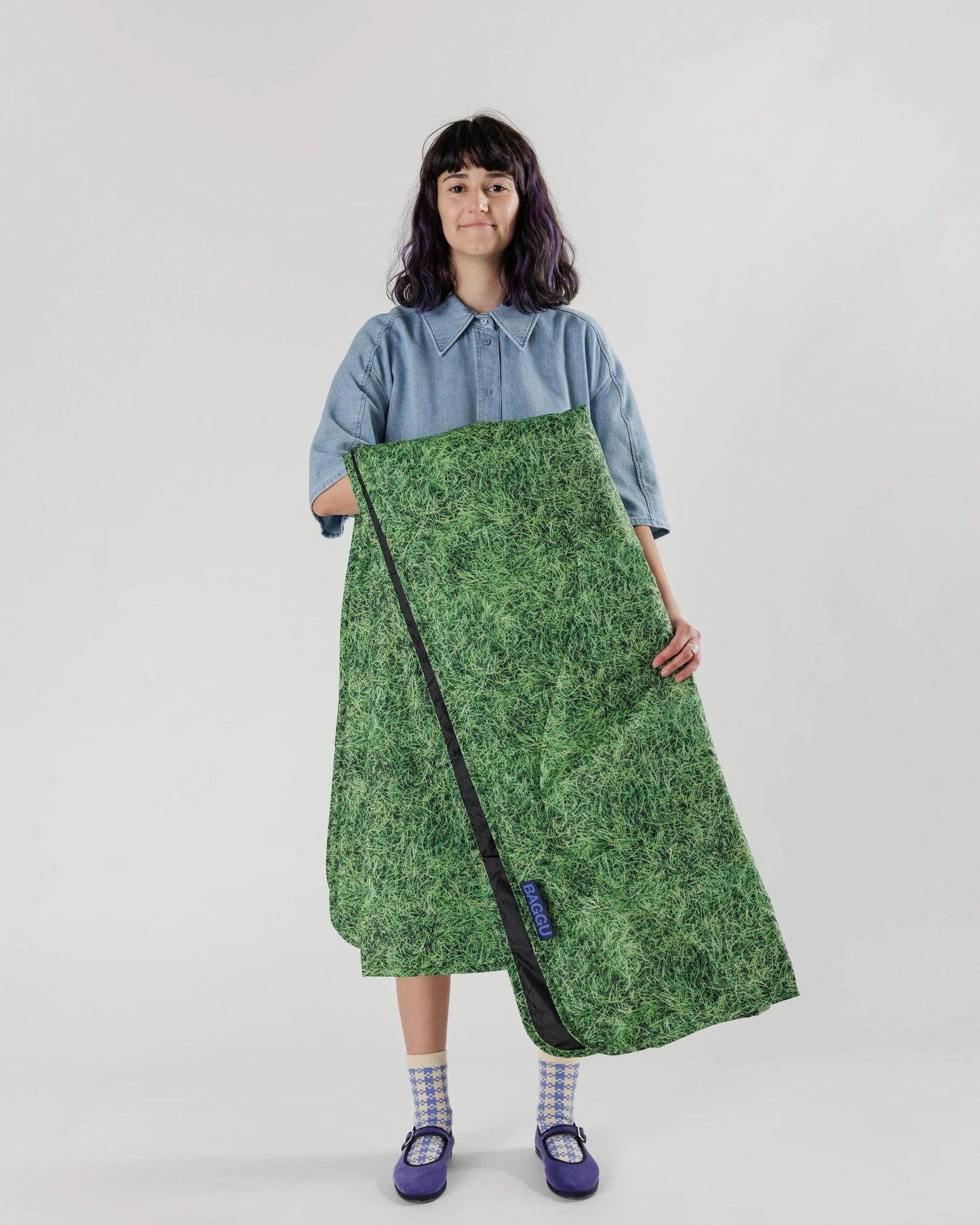 Grass Puffy Picnic Blanket