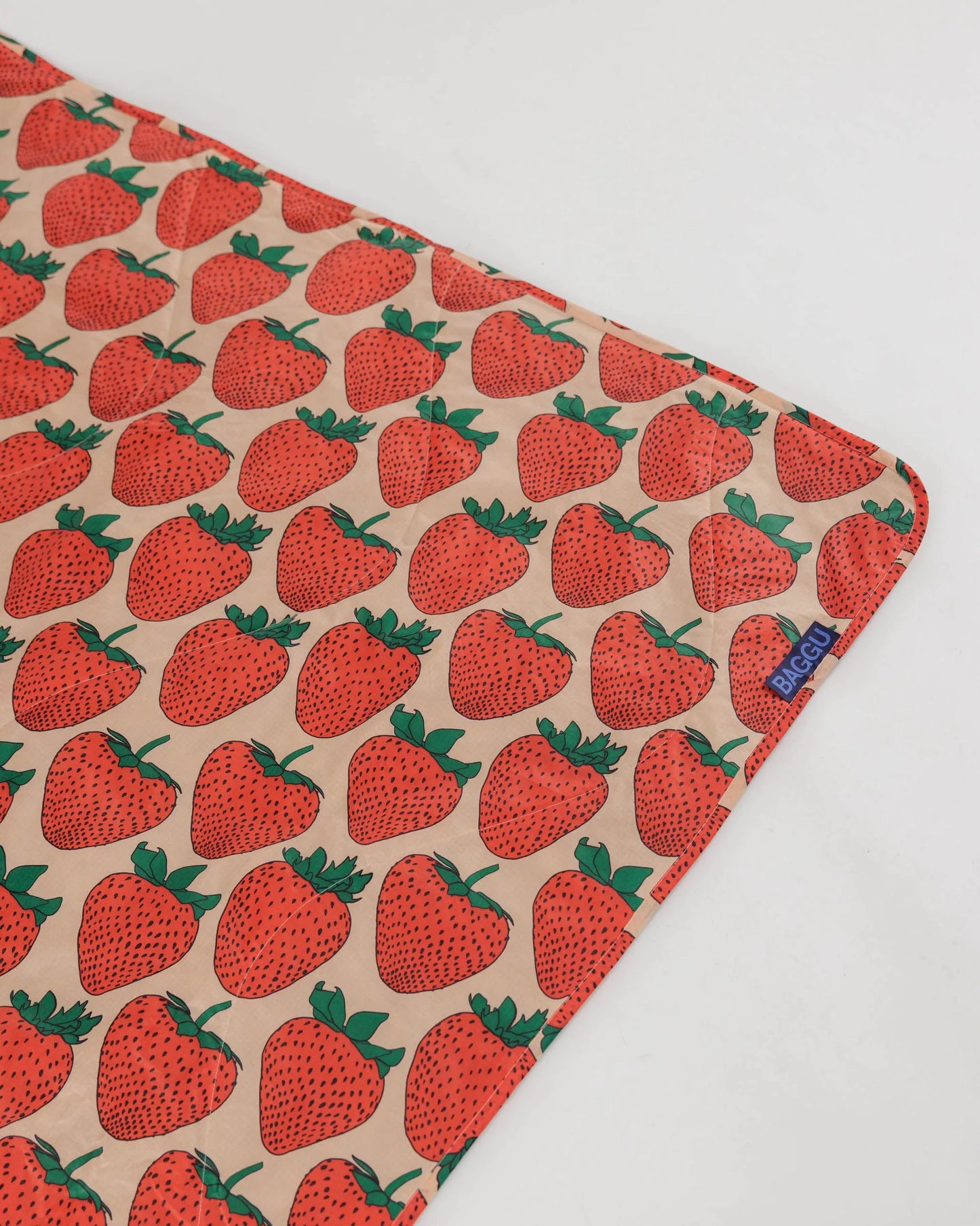 Strawberry Puffy Picnic Blanket