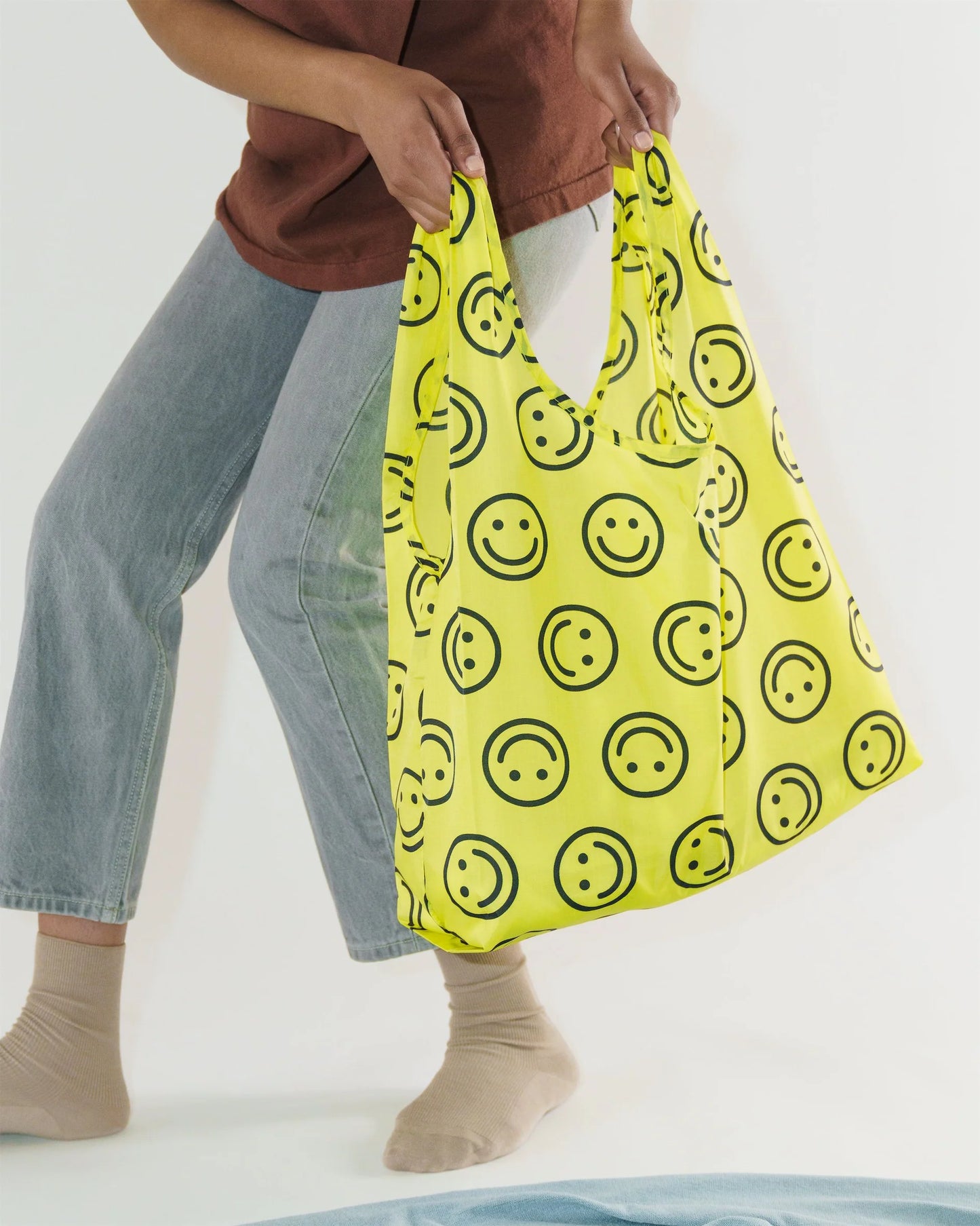 Yellow Happy Standard Baggu Bag