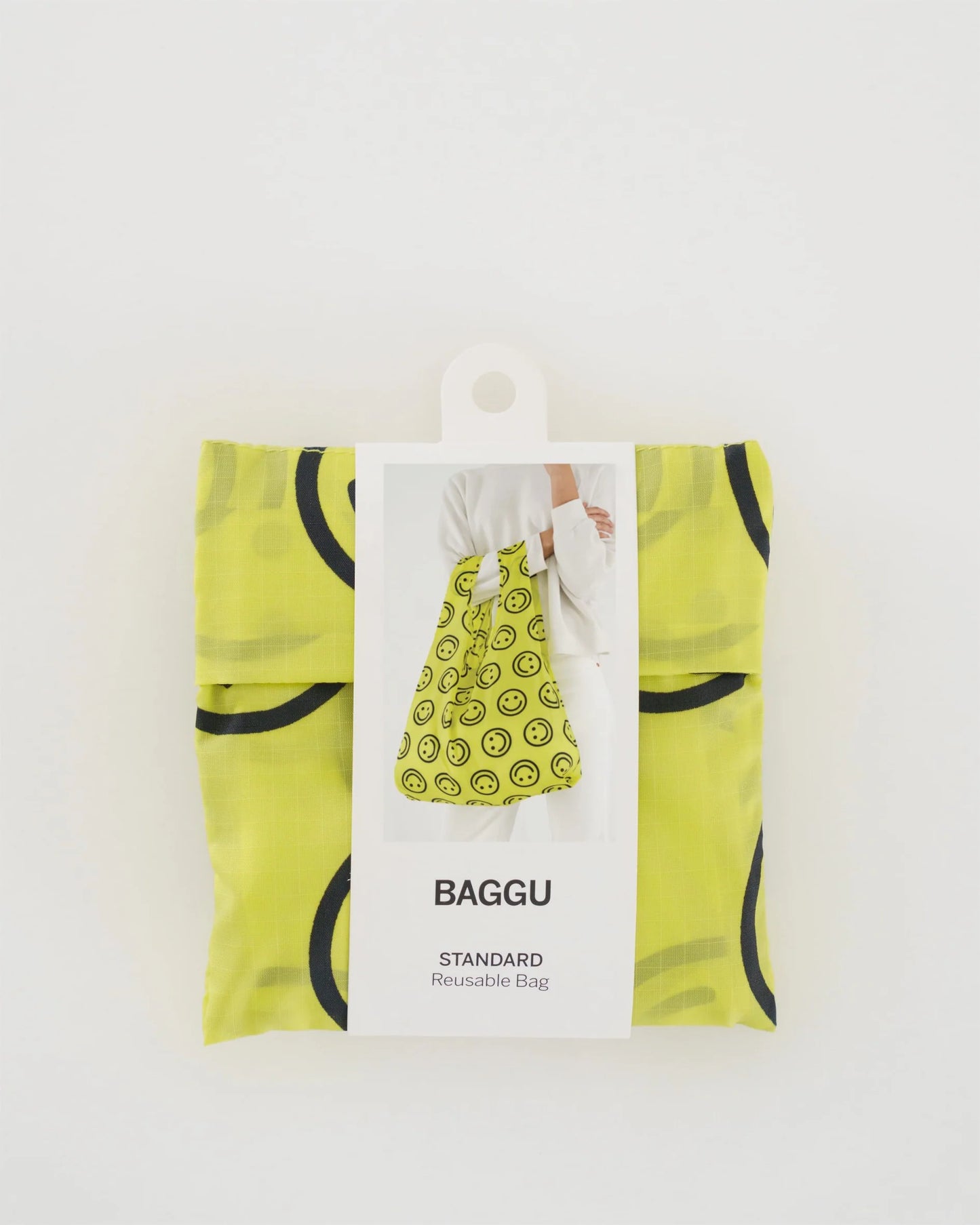 Yellow Happy Standard Baggu Bag