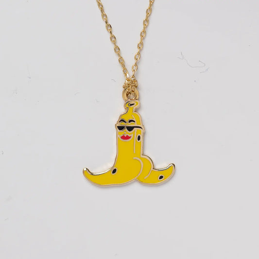 Banana Split Pendant Necklace