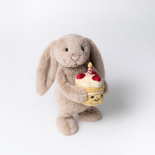 Bashful Beige Bunny 'Birthday' by Jellycat