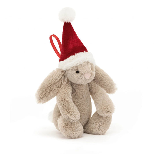 Tiny Bashful Christmas Bunny Decoration by Jellycat