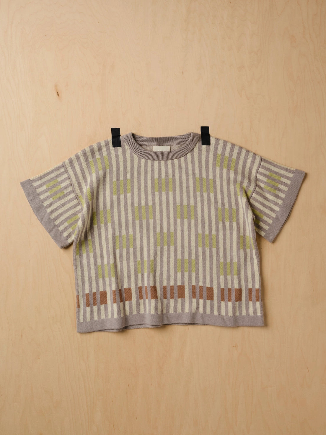 Bauhaus Short Sleeve Sweater Tee - Cumulus by The Endery