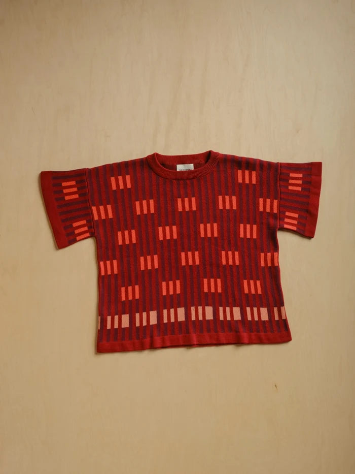 Bauhaus Short Sleeve Sweater Tee - Solstice by The Endery