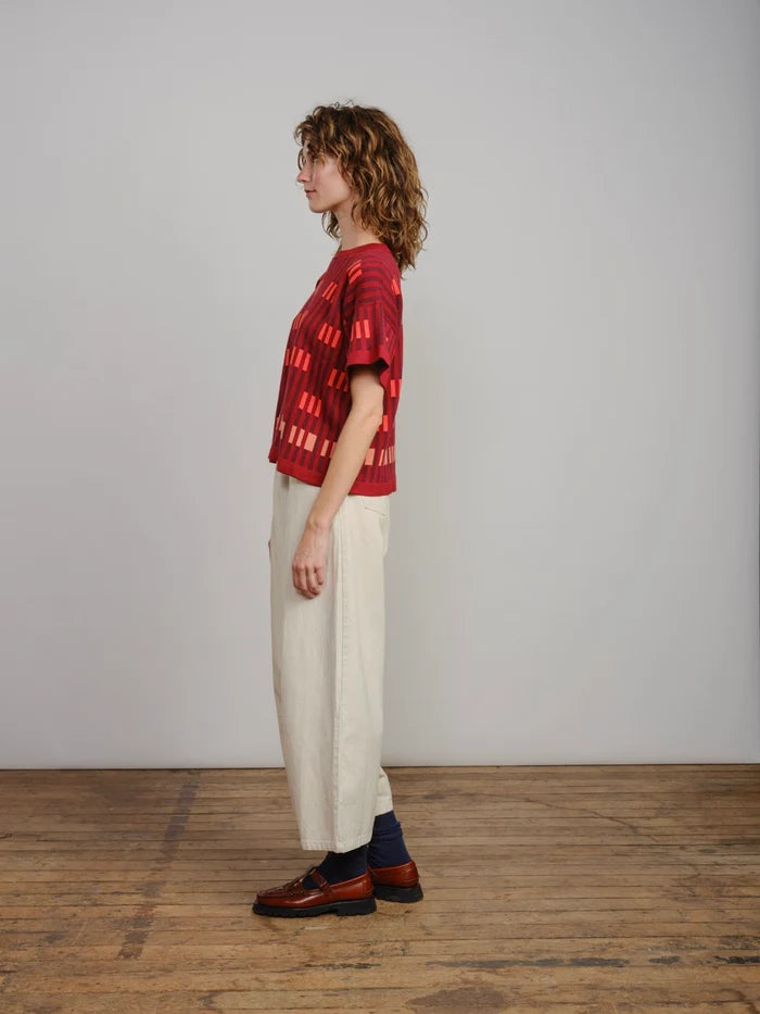 Bauhaus Short Sleeve Sweater Tee - Solstice by The Endery