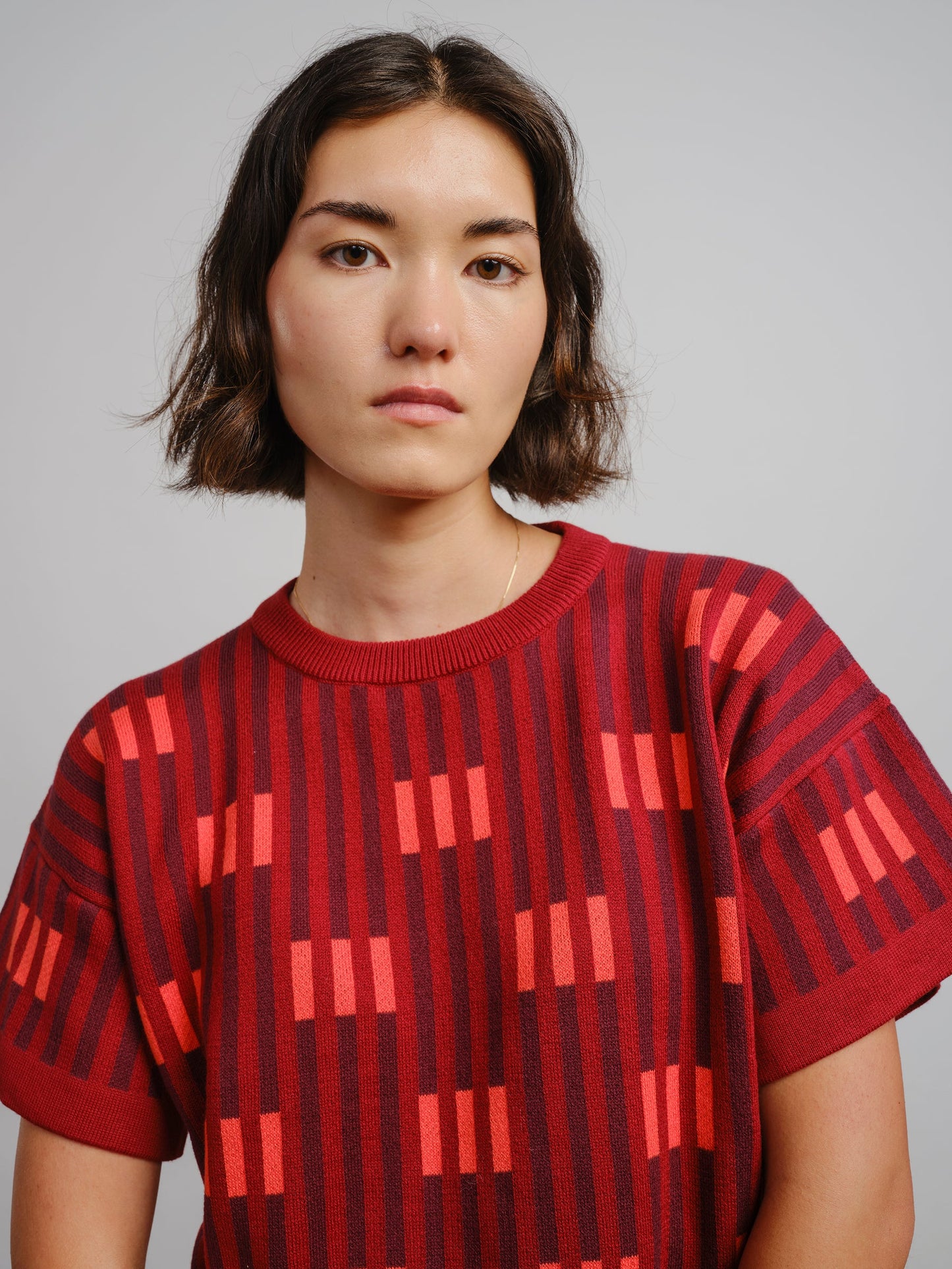 Bauhaus Short Sleeve Sweater Tee - Solstice by The Endery