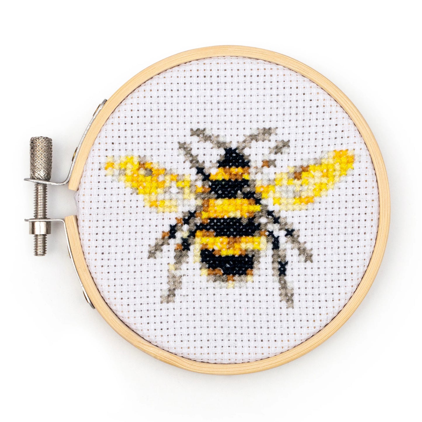 Bee Mini Cross Stitch Embroidery Kit