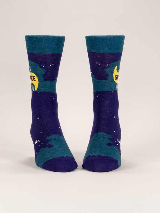 Big Space Nerd M-Crew Socks