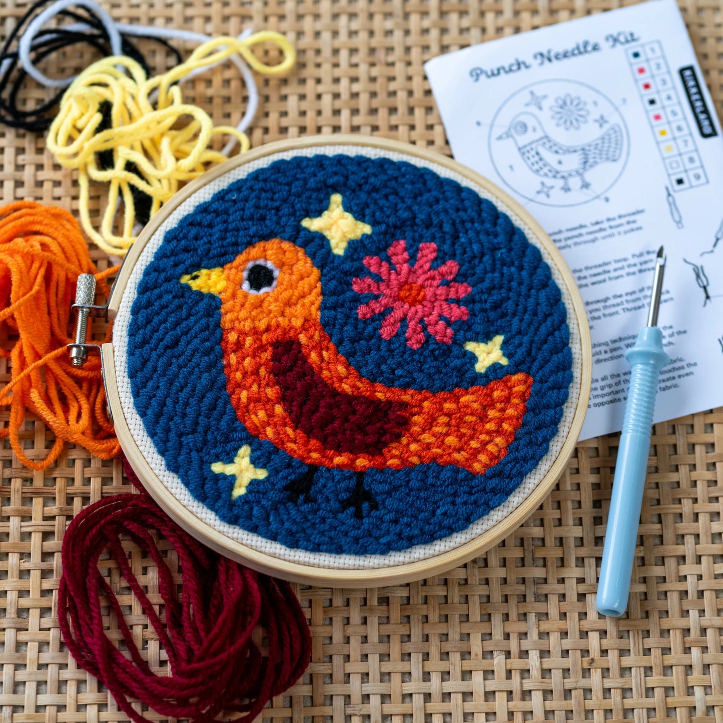 Bird Punch Needle Kit by Kikkerland