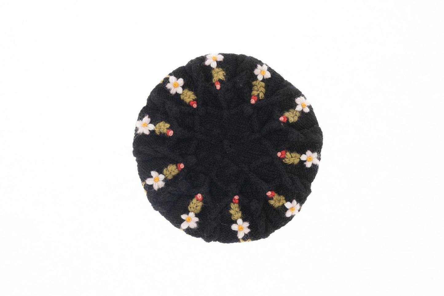 Black Eleanor Beret by French Knot