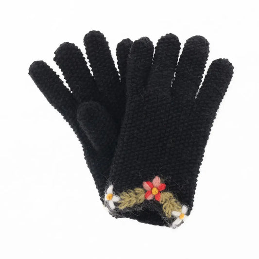 Black Eleanor Gloves by French Knot