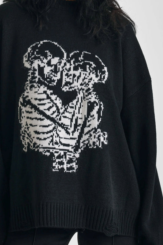 Black Everlasting Sweater by Ragged Priest