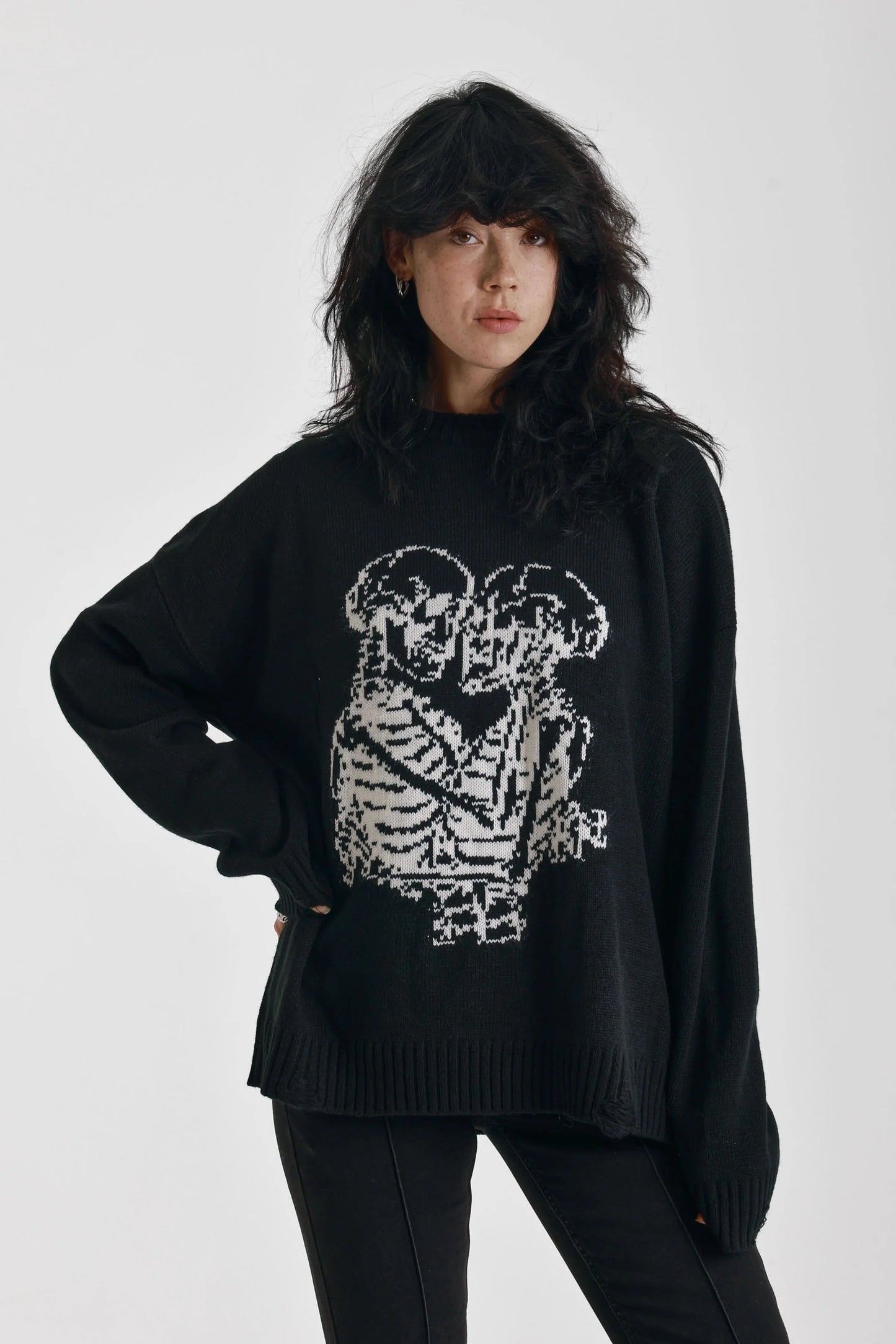 Black Everlasting Sweater by Ragged Priest