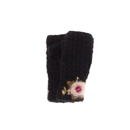 Black Mae Handwarmer by French Knot