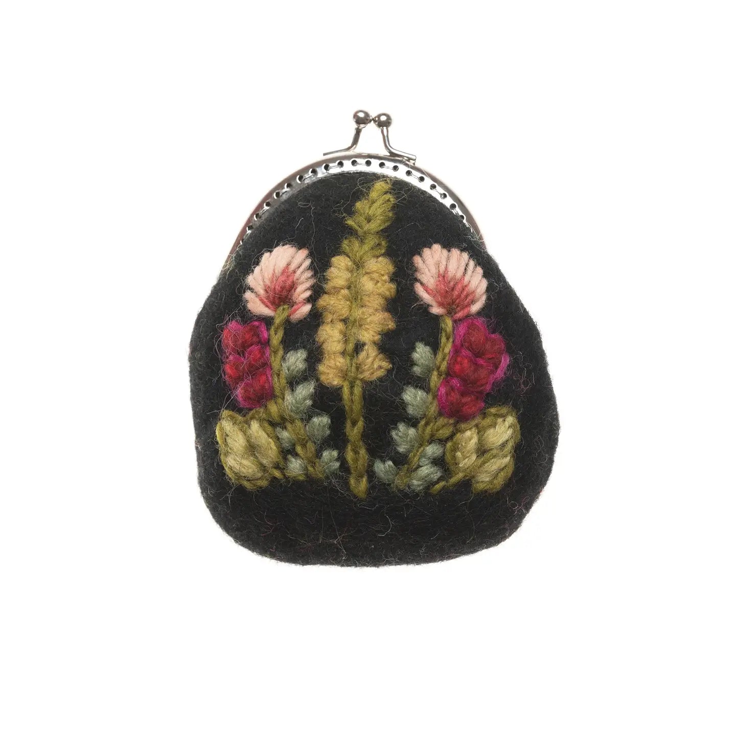 Black Meadow Clasp Pouch by French Knot