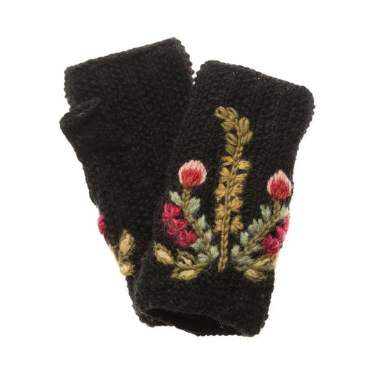 Black Meadow Handwarmer by French Knot