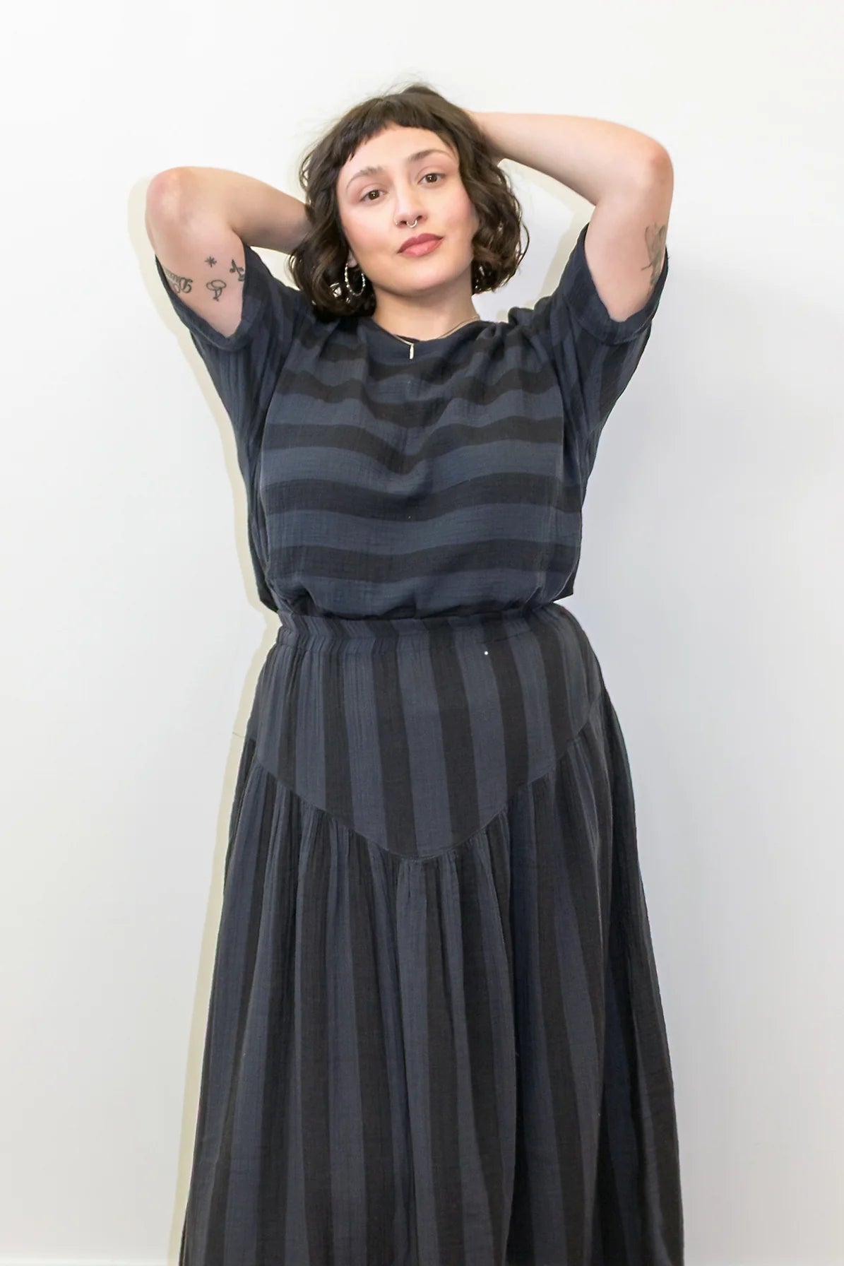 Black Stripe Izzy Top by Curator SF