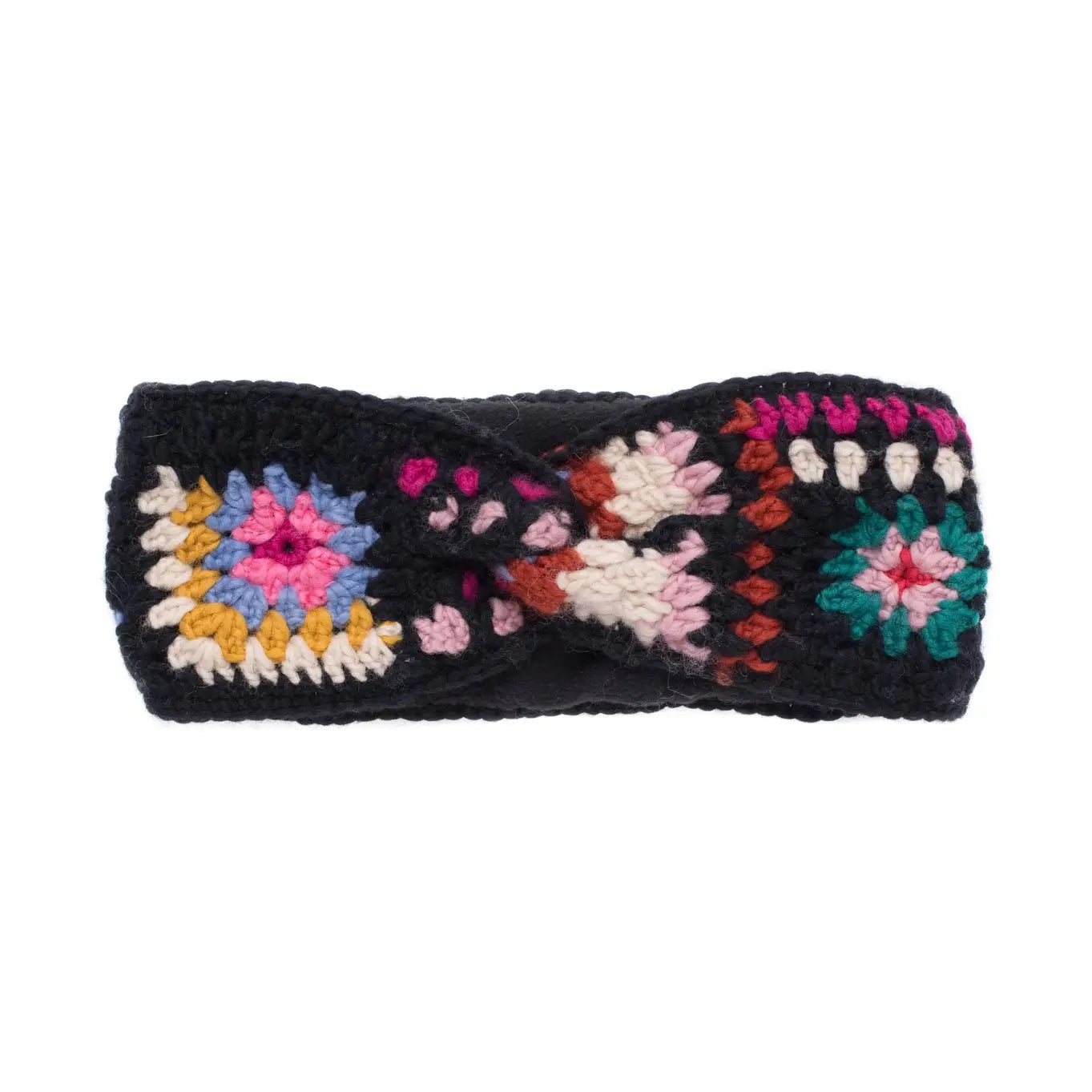 Black Woodstock Twist Headband by French Knot