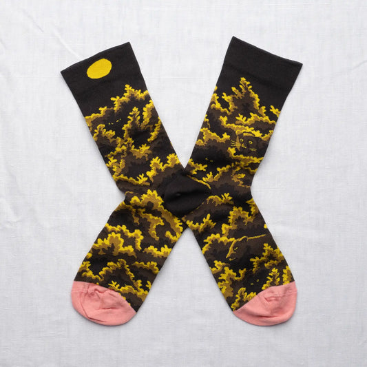 Black Panther & Foliage Socks
